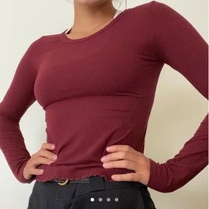 Burgundy long sleeve from PacSun